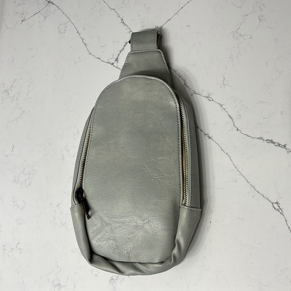 Vegan leather cross body bag